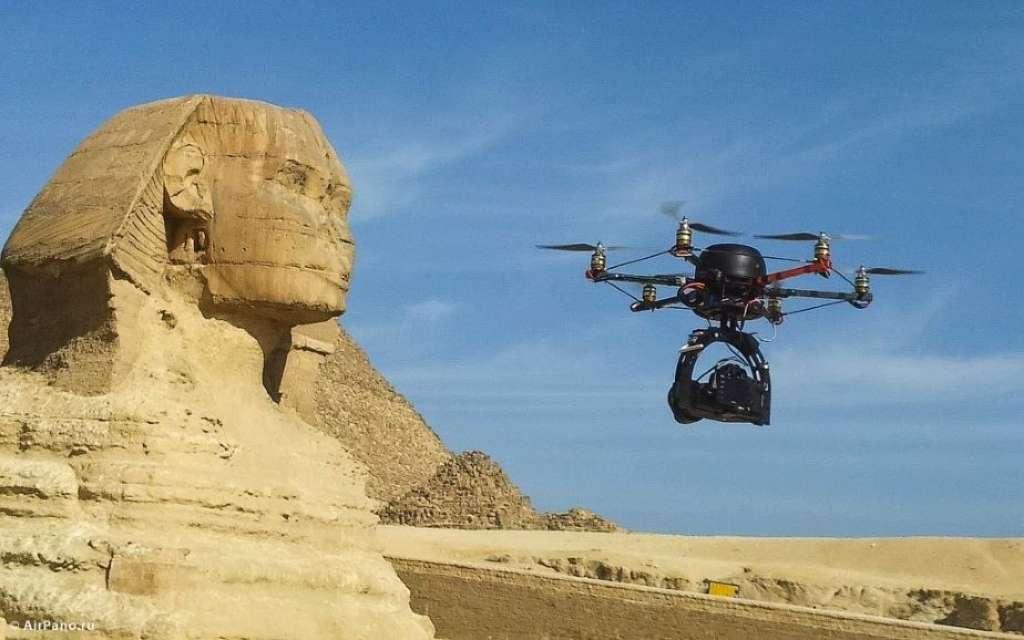 Drone arqueología Egipto
